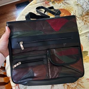 Large multi-coloured purse